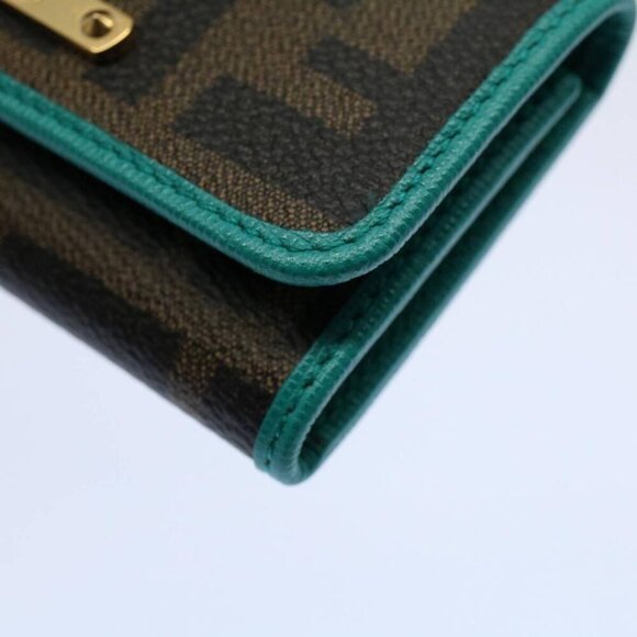 FENDI Zucca Canvas Key Case Black Brown Auth - Picture 4 of 7